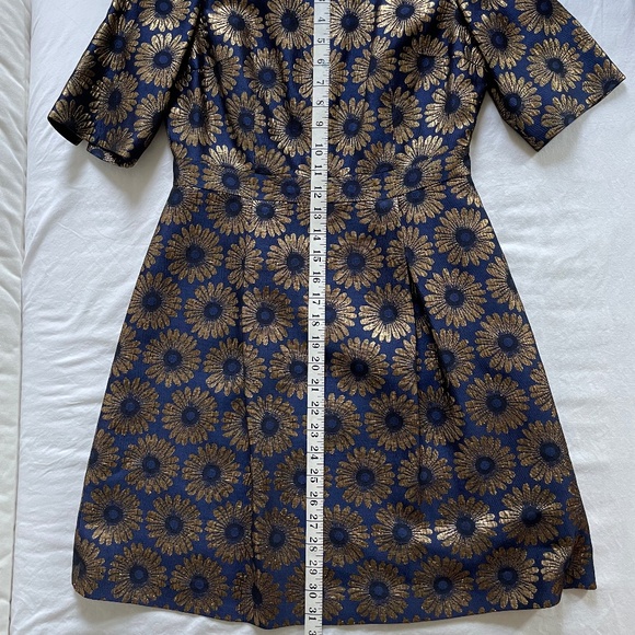 Boden Beatrice dress blue and gold - Picture 5 of 8